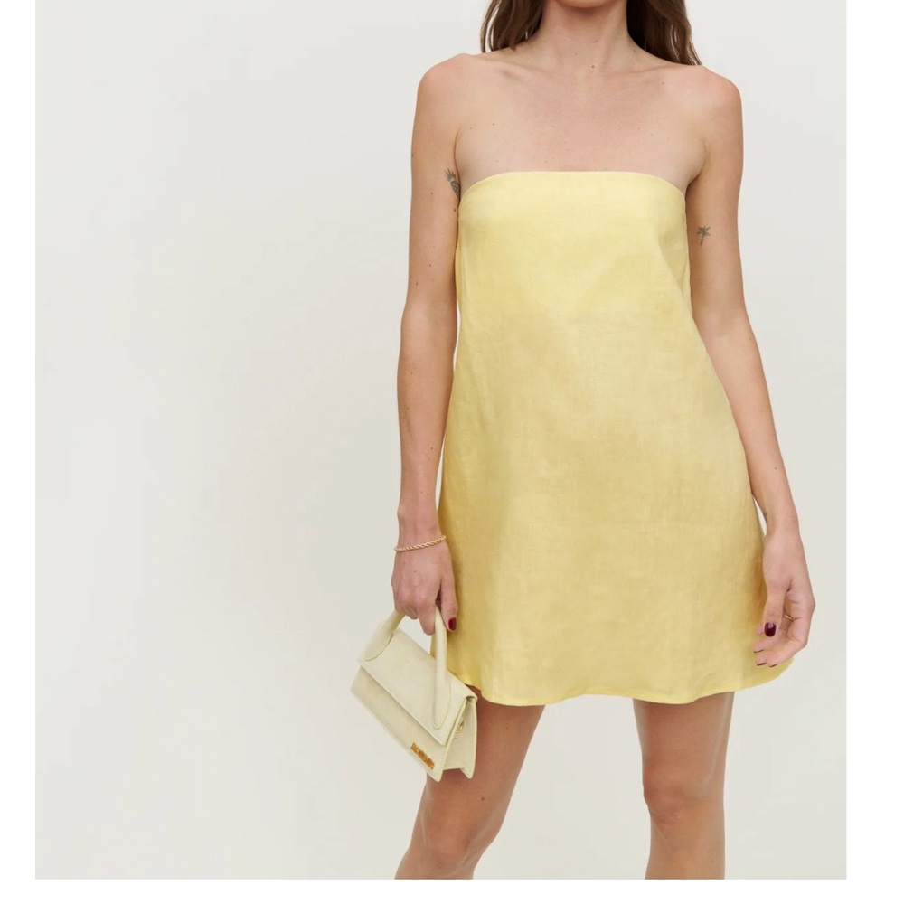 Reformation Stella Linen Dress